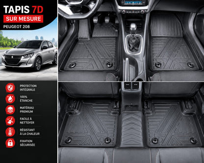 Tapis de voiture 7D haute qualité design luxe et protection complète