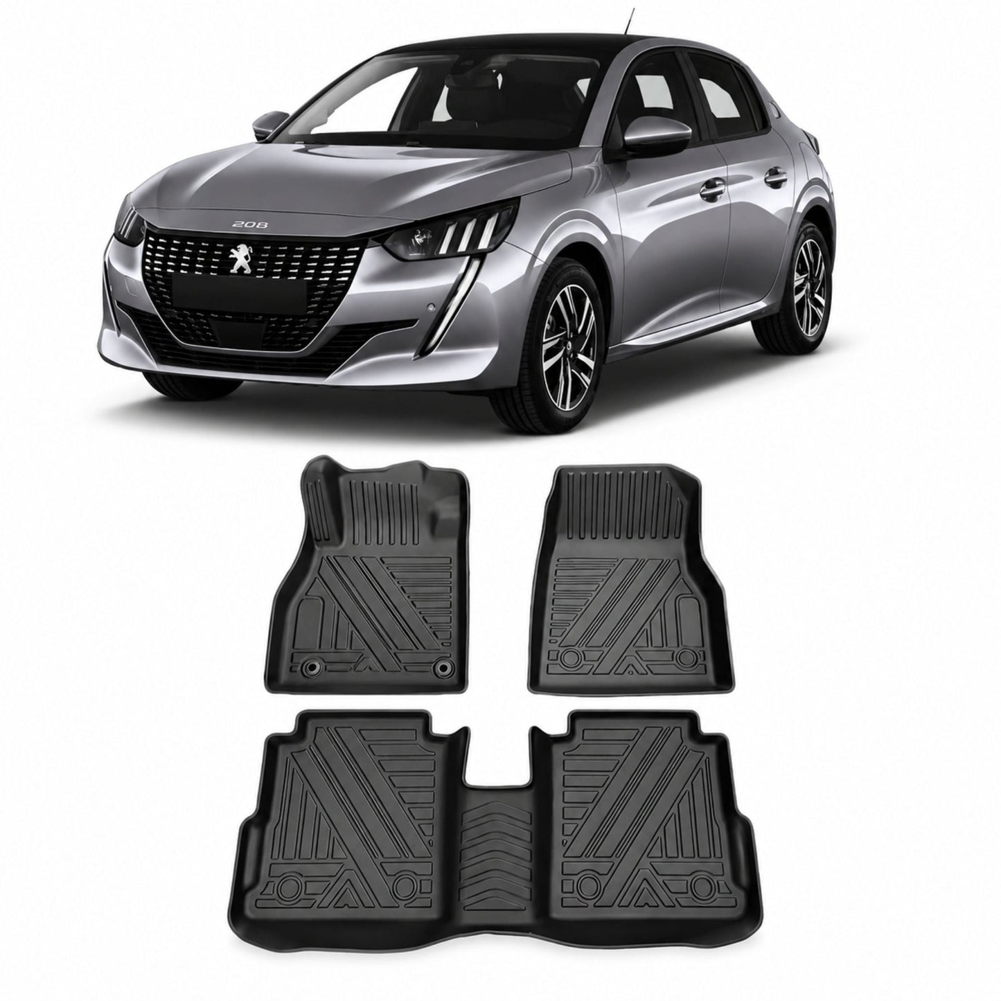 Tapis voiture 7D design luxe sur mesure - protection plancher bord à bord - Accessoire Taf Maroc