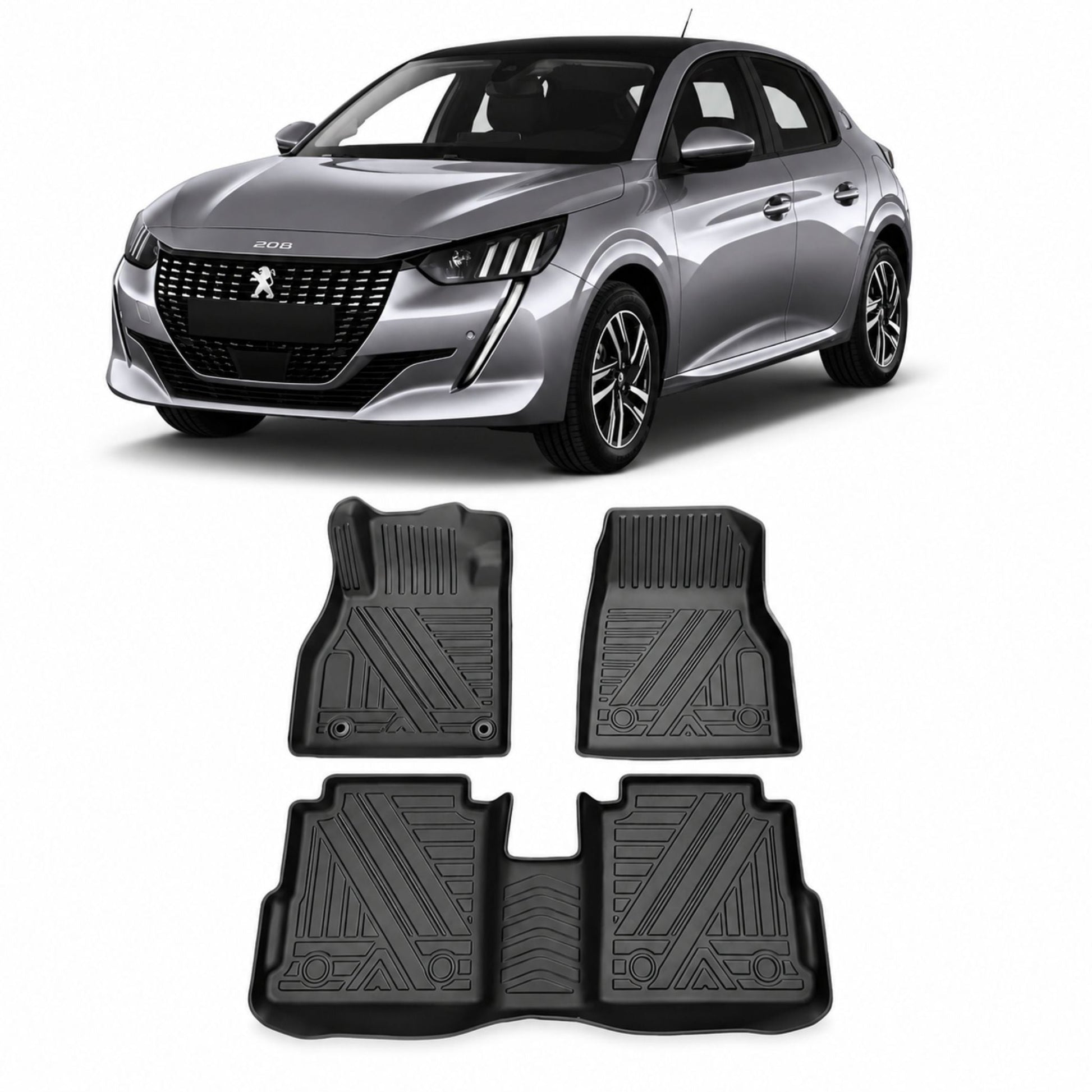 Tapis voiture 7D design luxe sur mesure - protection plancher bord à bord - Accessoire Taf Maroc