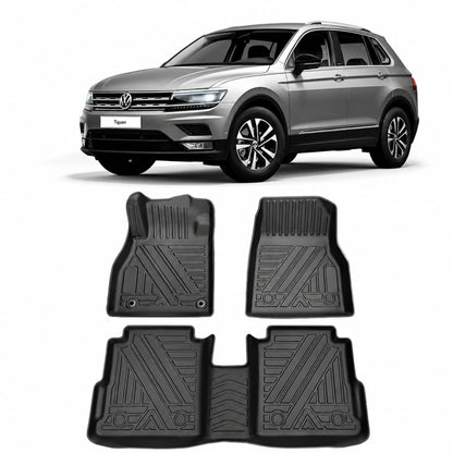 Tapis 7D voiture conducteur passager arrière - jeu complet sur mesure - Accessoire Taf
