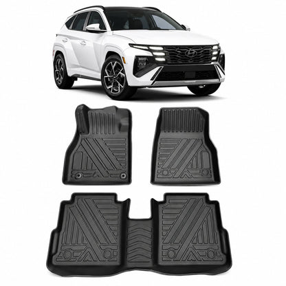 Tapis de sol 7D voiture qualité premium - matière robuste résistante - Accessoire Taf Maroc