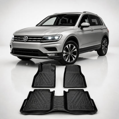 Tapis de voiture 7D sur mesure luxe noir - protection complète plancher - Accessoire Taf Maroc