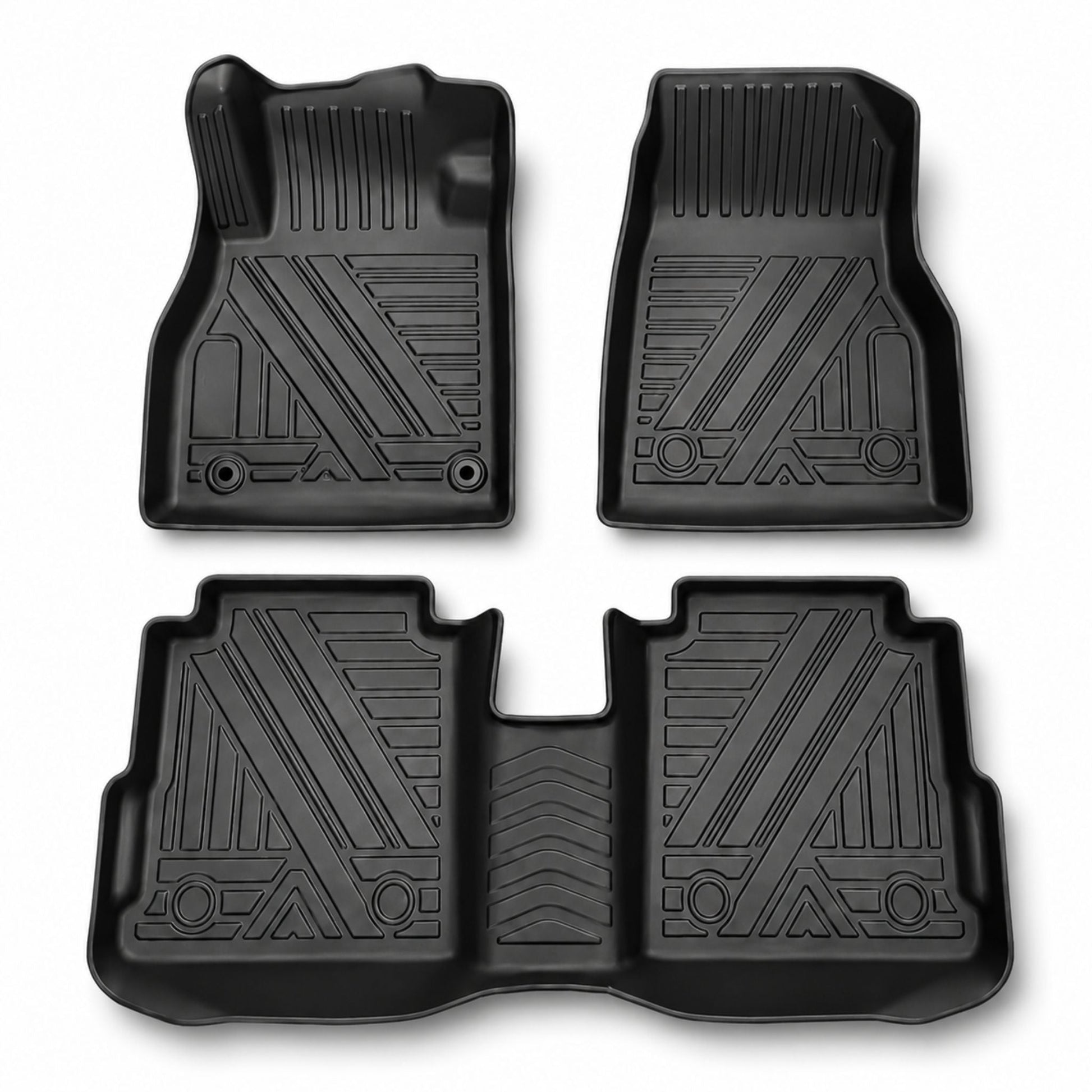 Tapis 7D voiture vue d'ensemble - kit complet protection totale intérieur - Accessoire Taf Maroc