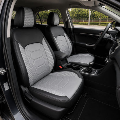 Caledo cuir véritable noir bandes rouges sport - intérieur voiture racing premium - Accessoire Taf Maroc